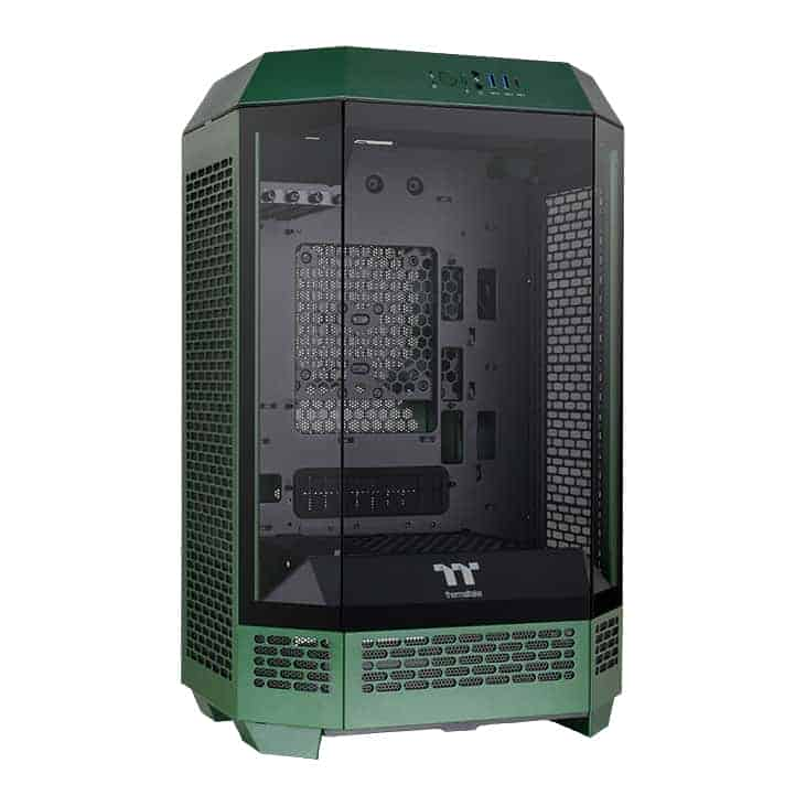 (image for) Thermaltake The Tower 300 Racing Green Micro Tower Tempered Glass PC Gaming Case